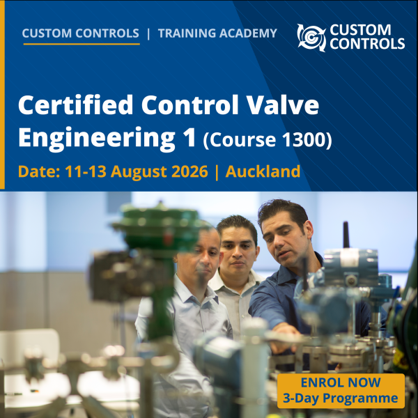 Custom Controls Certified Control Valve Engineering Course